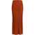 GABRIELA HEARST Long Knitted Skirt with narrow ribs RUST/BURNT SIENNA