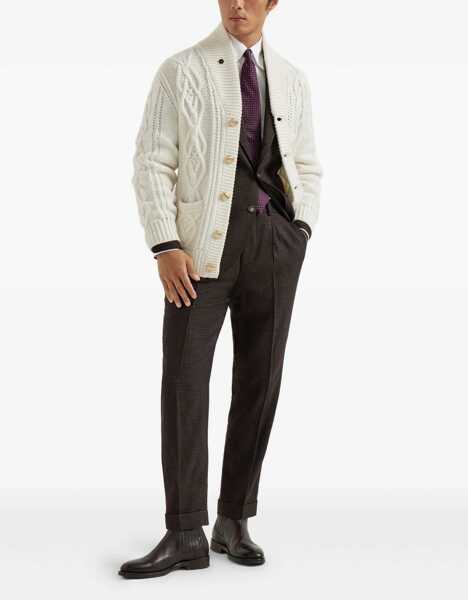 Cardigane Brunello Cucinelli Cable-Knit Cashmere Cardigan PANAMA Barbati (BM 18994750) 2