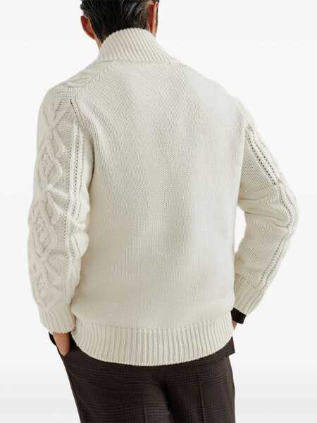 Cardigane Brunello Cucinelli Cable-Knit Cashmere Cardigan PANAMA Barbati (BM 18994750) 4