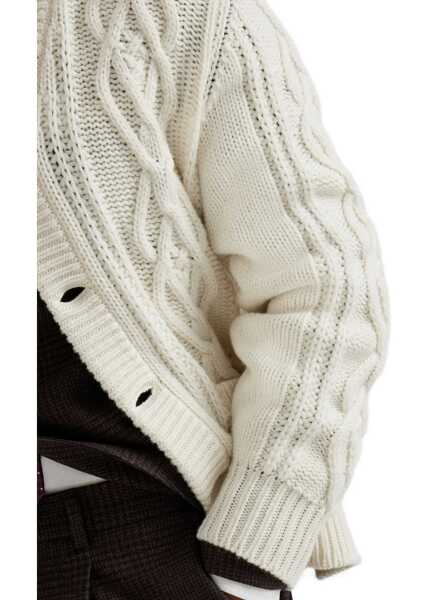 Cardigane Brunello Cucinelli Cable-Knit Cashmere Cardigan PANAMA Barbati (BM 18994750) 5