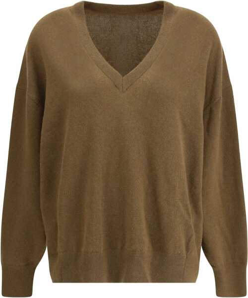 Pulovere PETAR PETROV The Heaven V-neck Sweater SEPIA Femei (BM 18994753) 1