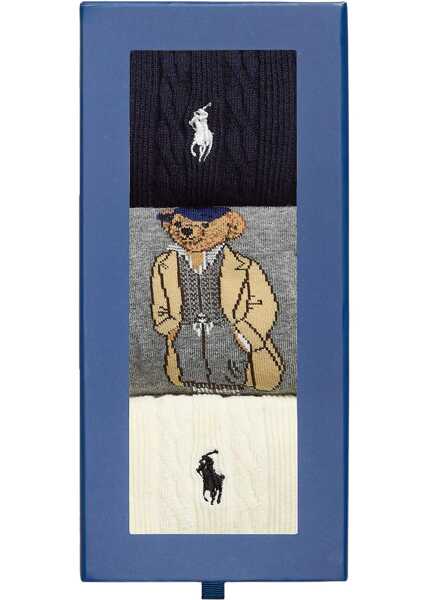 Sosete Ralph Lauren 3-Pack Socks MULTICOLOUR Femei (BM 18994864) 2