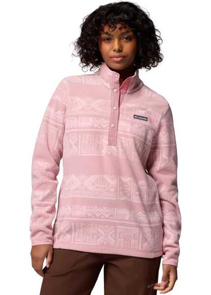 Pulovere casual Columbia Benton Spring Printed 1/2 Snap Pink Femei (BM 18995047) 1