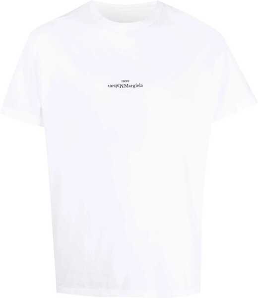Tricouri Maison Margiela Distorted Logo T-Shirt WHITE Barbati (BM 18996037) 1