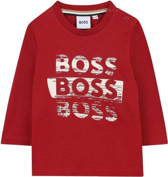 Tricouri Hugo Boss T-Shirt With Logo RED Baieti (BM 18996073) 2
