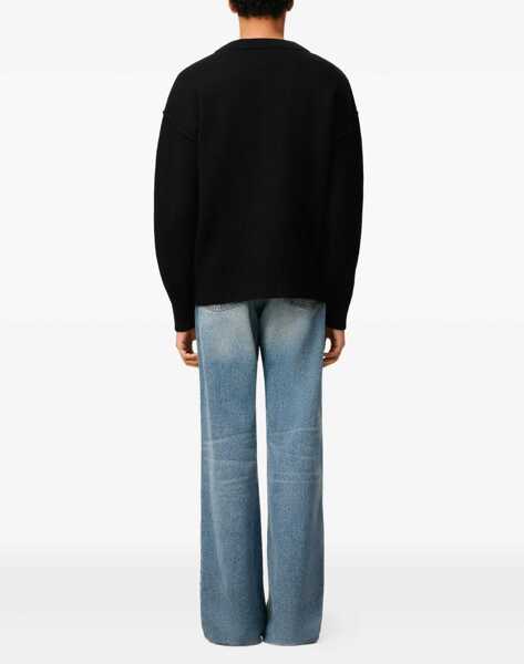 Cardigane AMI Paris Ami De Coeur Cardigan BLACK Barbati (BM 18996250) 4