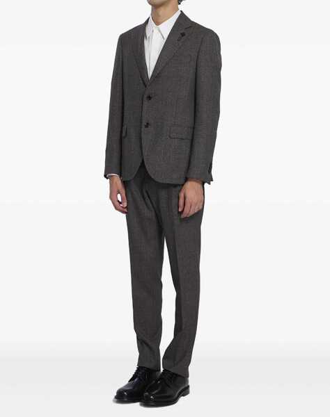 Costume Lardini Single-Breasted Suit In Virgin Wool BROWN Barbati (BM 18996298) 2