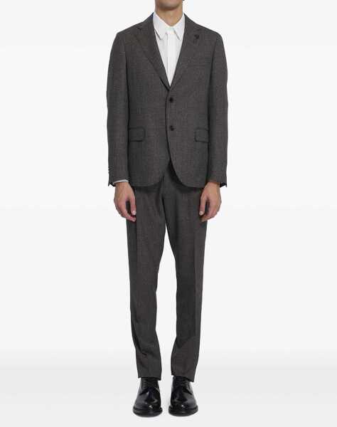 Costume Lardini Single-Breasted Suit In Virgin Wool BROWN Barbati (BM 18996298) 1