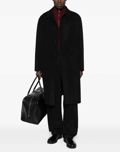 Paltoane Lardini Coat In Pure Virgin Wool BLACK Barbati (BM 18996313) 2