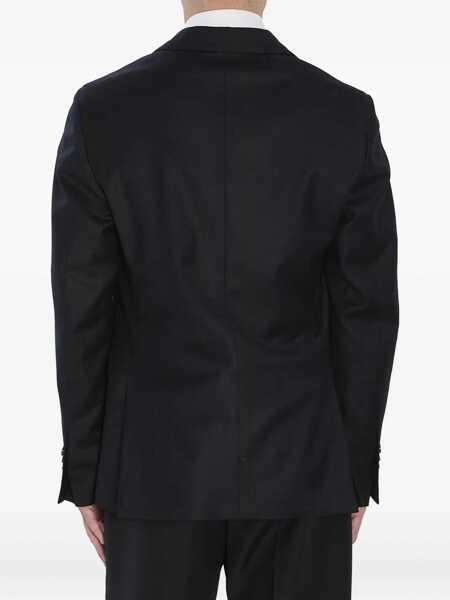 Jachete Lardini Jacket In Pure Virgin Wool And Cashmere BLACK Barbati (BM 18996316) 4