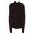 TWINSET Twinset Black Ribbed Wool Turtleneck Sweater BROWN