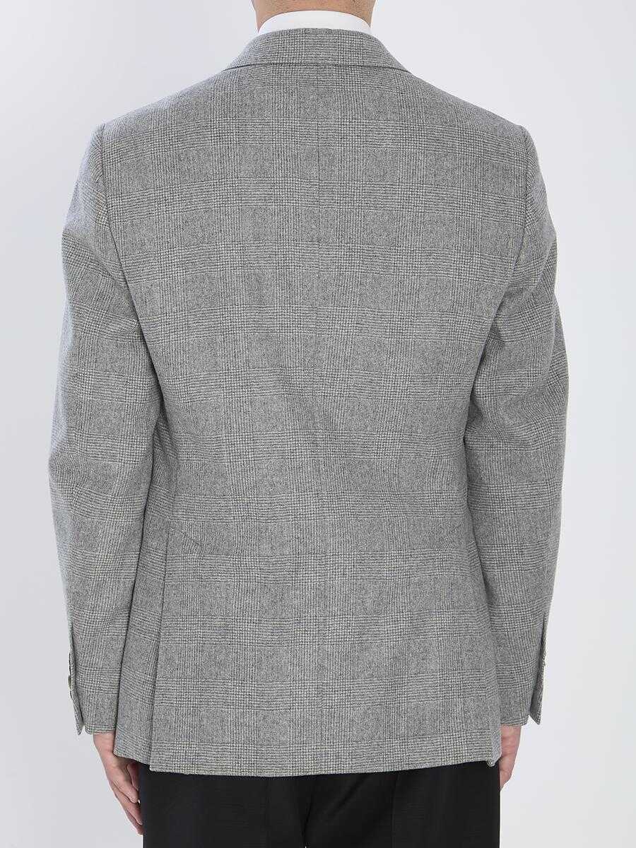Geci Lardini Jacket In Virgin Wool And Cashmere GREY Barbati (BM 18997662) 4