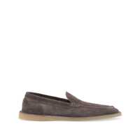 Mocasini 'New Florio Ideal' Grey Loafers With Dg Detail In Suede Man Barbati