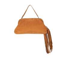 Genti de mana Philosophy Di Lorenzo Serafini Maxi Clutch Bag In Nubuck Leather With Bangs Femei