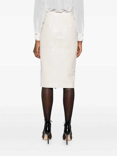 Fuste Elisabetta Franchi Elisabetta Franchi Skirts Beige Femei (BM 19000569) 4