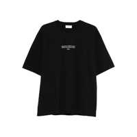 Tricouri Off-White Off-White Black T-Shirt With White Lettering Barbati