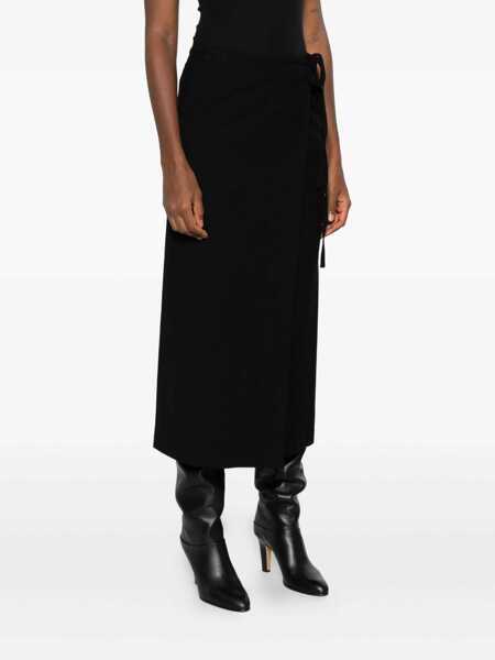 Fuste DUNST Dunst Midi Wrap Skirt Black Femei (BM 19003245) 3
