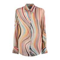 Camasi Paul Smith Silk Blend Shirt With Dusky Swirl Print Femei
