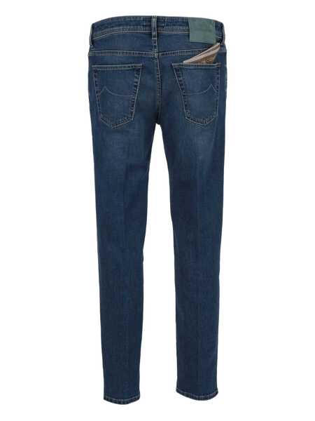 Blugi drepti Jacob Cohen CROPPED SLIM FIT SCOTT 5 POCKETS PANTS Blue Barbati (BM 19003752) 2