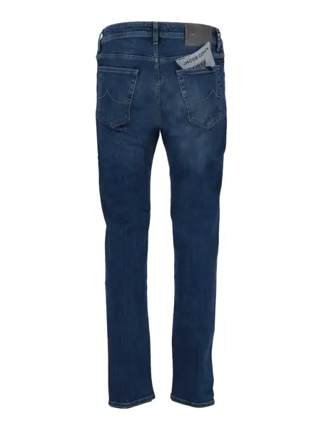 Blugi drepti Jacob Cohen SUPER SLIM FIT NICK 5 POCKETS PANTS Blue Barbati (BM 19003755) 2