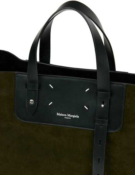 Genti de mana Maison Margiela Vertical Tote Bag KHAKI/BLACK Barbati (BM 19003825) 5