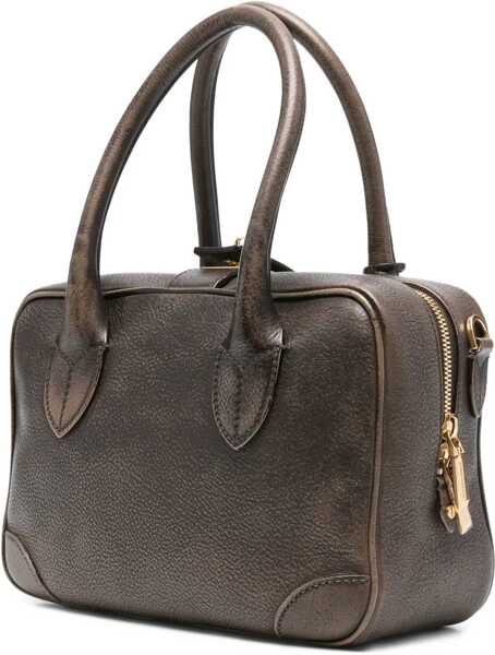 Genti de mana Golden Goose Vita leather Handbag CREMA/MARRONE Femei (BM 19003831) 3