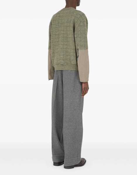 Pulovere Maison Margiela V-neck Sweater MILITARY GREEN Barbati (BM 19003879) 5