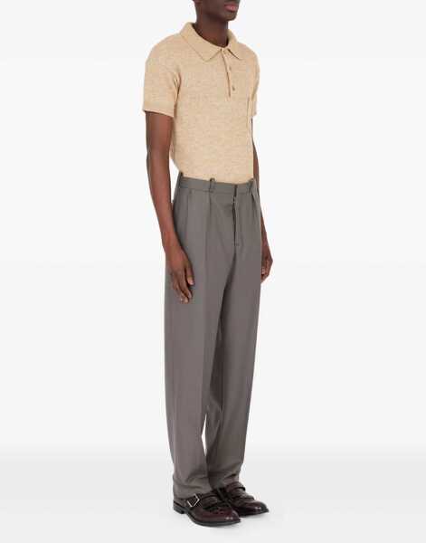 Pantaloni casual Maison Margiela Green Wool Trousers STONE GREY Barbati (BM 19003882) 3