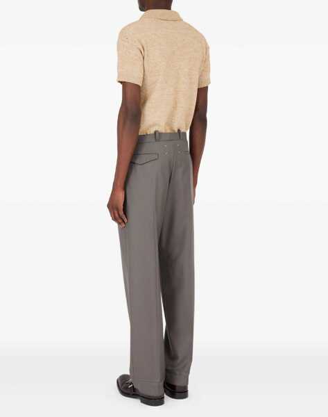 Pantaloni casual Maison Margiela Green Wool Trousers STONE GREY Barbati (BM 19003882) 5
