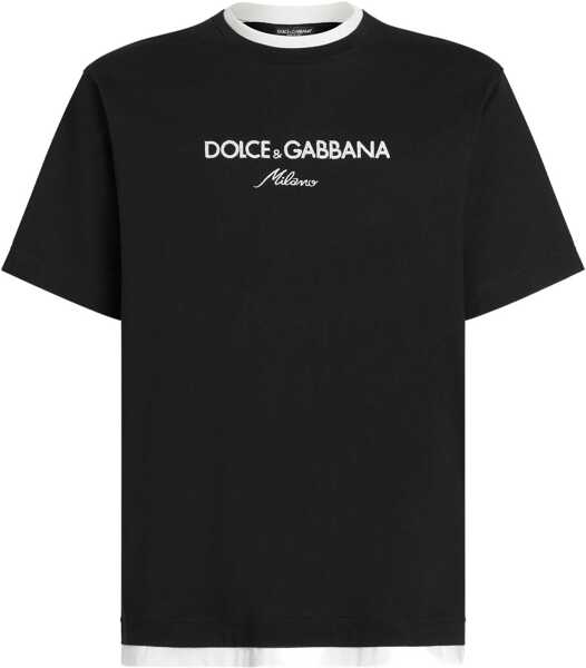 Tricouri Dolce & Gabbana T-Shirt With Logo BLACK Barbati (BM 19004008) 1