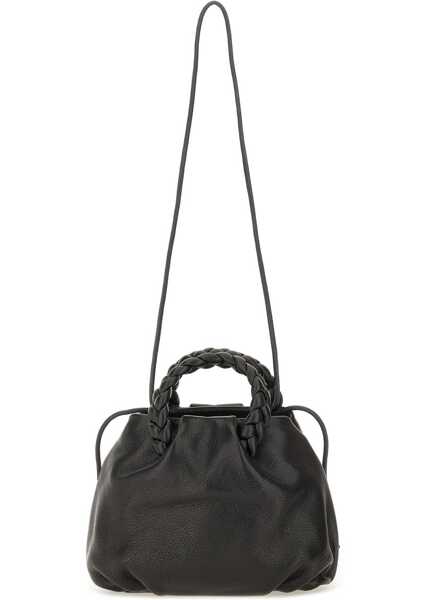 Genti de mana HEREU Bombon Supple Shiny Medium Bag BLACK Femei (BM 19004029) 2