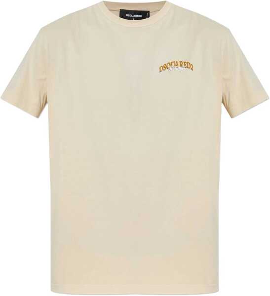 Tricouri DSQUARED2 T-Shirt With Logo BEIGE Barbati (BM 19004089) 1