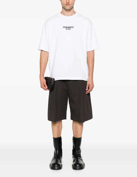 Tricouri DSQUARED2 T-Shirt With Logo WHITE Barbati (BM 19004143) 2