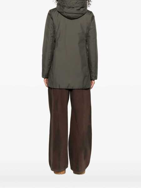 Paltoane Fay TECNICODB FRONT TOGGLE COAT Green Femei (BM 19006302) 4