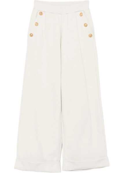 Pantaloni casual Balmain Baggy Pants With Buttons BEIGE Baieti (BM 19007212) 1