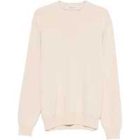Pulovere Beige ribbed-knit sweater Barbati