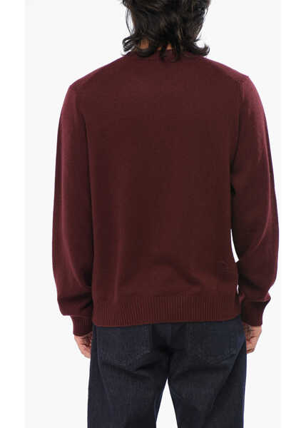 Pulovere Vince Wool And Cashmere Crew-Neck Sweater With Ribbed Edges Burgundy Barbati (BM 19007356) 2