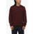 Vince Wool And Cashmere Crew-Neck Sweater With Ribbed Edges Burgundy
