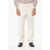Dior Stretch Cotton Pants With Embroidered Logo White