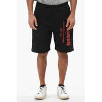 Pantaloni scurti Brushed Cotton Shorts With Contrasting Logo Barbati