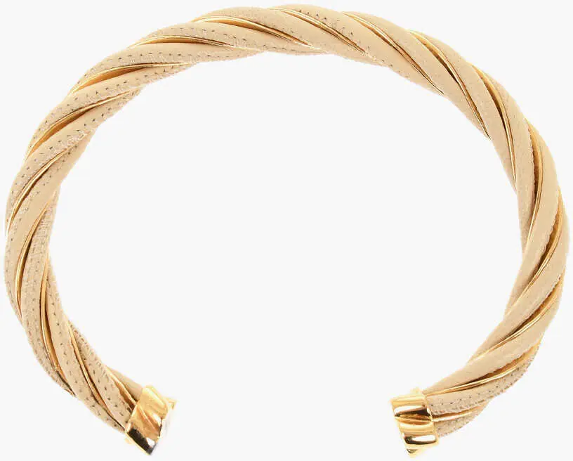 Bratari Bottega Veneta Nappa Rigid Bracelet Beige Femei (BM 19007521) 1
