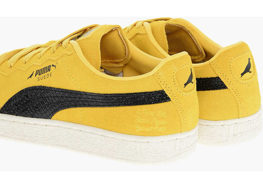 Sneakers PUMA Suede Staple Low-Top Sneakers With Snake Effect Logo Yellow Barbati (BM 19007566) 2