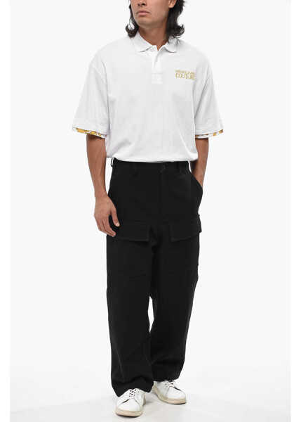 Pantaloni casual Valentino Garavani Wide Leg Cargo Pants Black Barbati (BM 19007575) 4