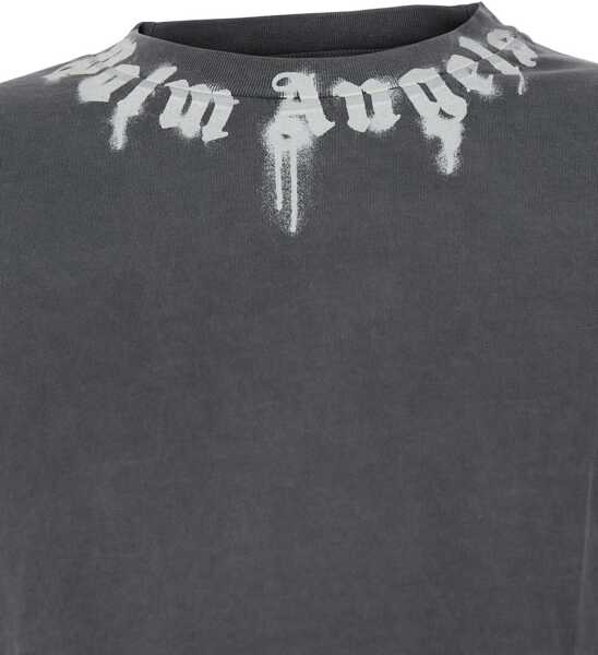 Tricouri Palm Angels T-Shirt With Print GREY Barbati (BM 19007728) 3