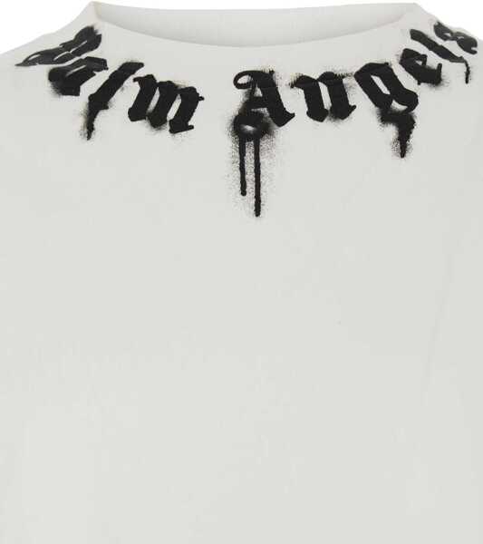 Tricouri Palm Angels T-Shirt With Print WHITE Barbati (BM 19007761) 3