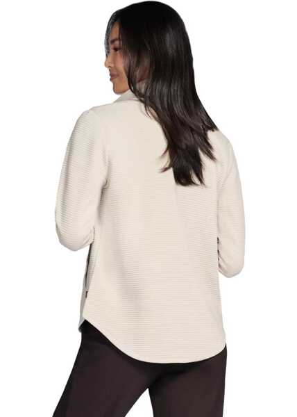 Bluze de trening SKECHERS The Hoodless Hoodie GoWalk Shine Jacket Beige Femei (BM 19007821) 2