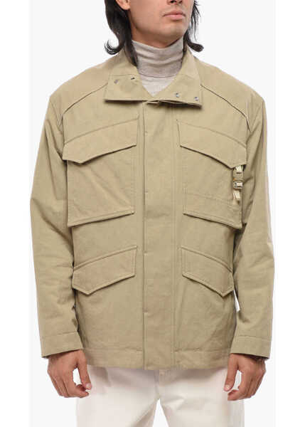 Jachete Dior Lightweight Cotton Utility Jacket With Hidden Buttoning Beige Barbati (BM 19007848) 1