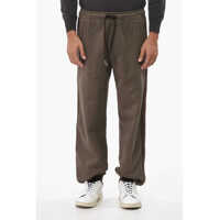 Pantaloni de trening Fleeced Cotton Joggers With Chevron Motif Side Band Barbati