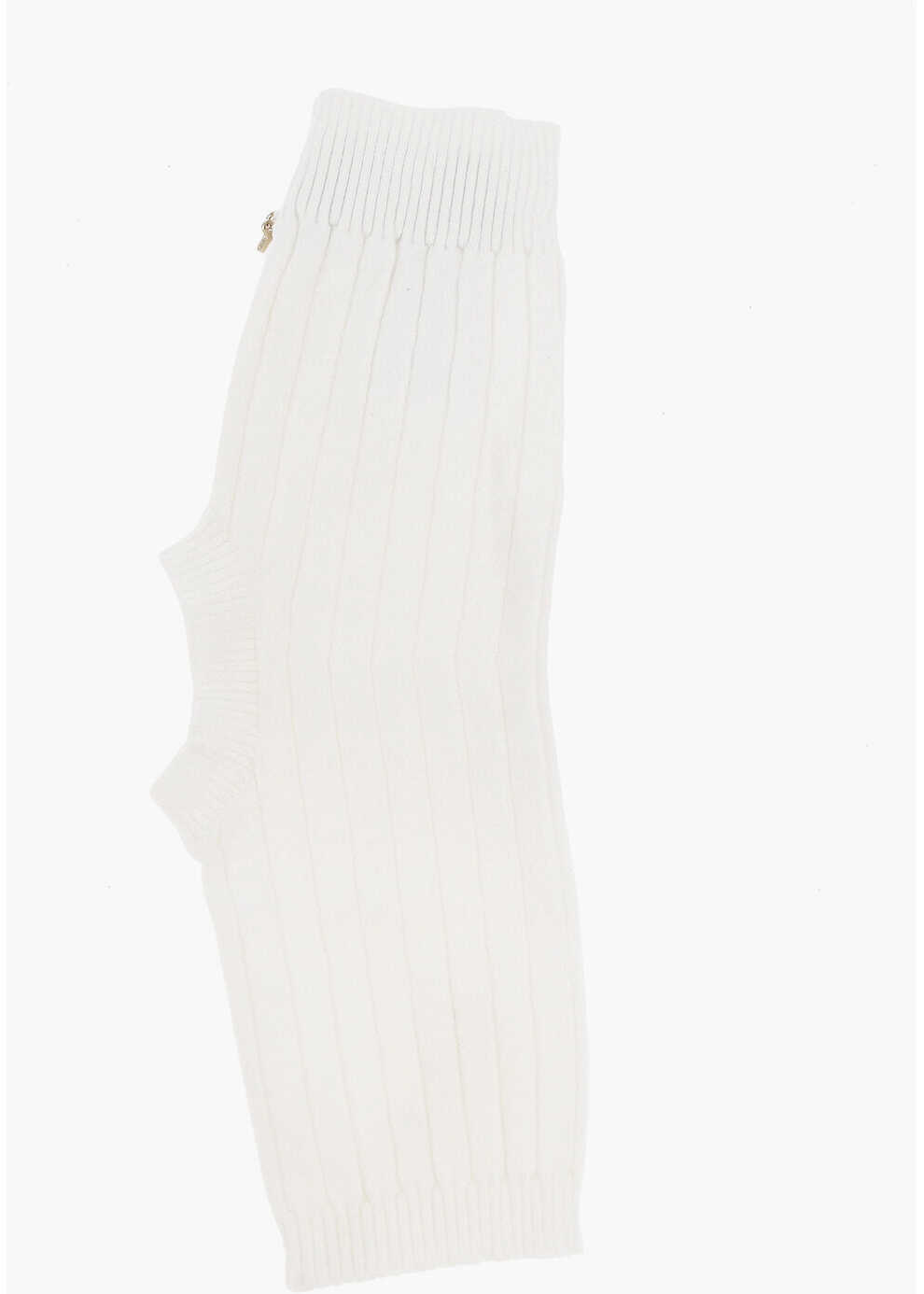 Sosete Elisabetta Franchi Cut Out Logoed Socks White Femei (BM 19007896) 3