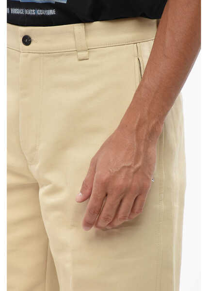 Pantaloni casual Lanvin Lightweight Cotton Pants With Ankle Zip Beige Barbati (BM 19007917) 3